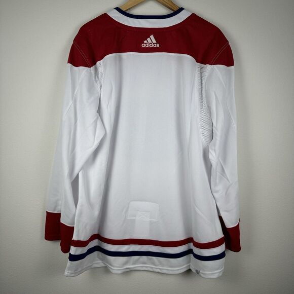 Montreal Canadiens Jersey Adidas Size 54 AdiZero NHL Authentic NWT White Red - Picture 10 of 10